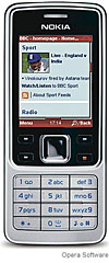 Opera browser on a Nokia