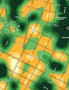 Crimespotting heat map